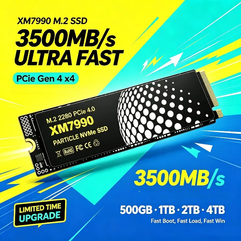 M.2 Nvme 4Tb Pcie 4.0 Ssd - XM7990 M.2 NVMe SSD 500GB 1TB
