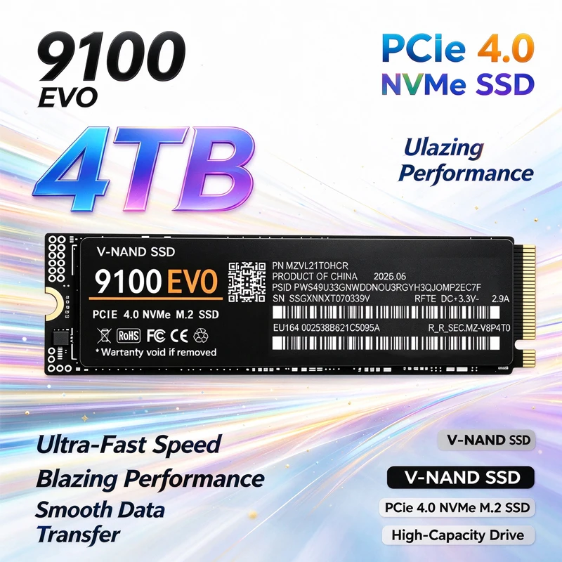 SSD 500GB 1TB 2TB 4TB 9100 EVO - огляд і ціна M.2 Nvme 4Tb Pcie 4.0 Ssd