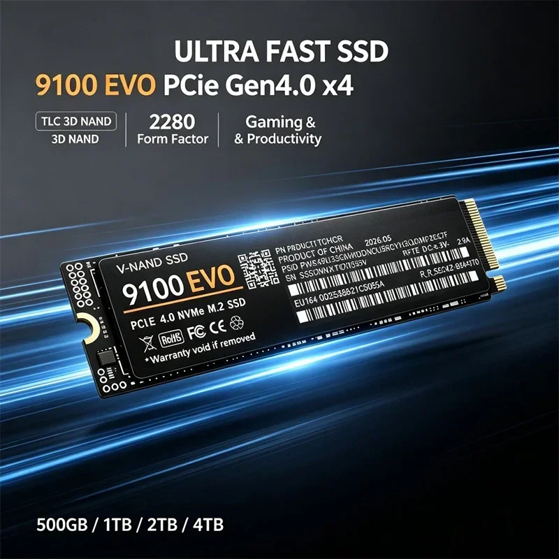 SSD 500GB 1TB 2TB 4TB 9100 EVO - огляд і ціна M.2 Nvme 4Tb Pcie 4.0 Ssd