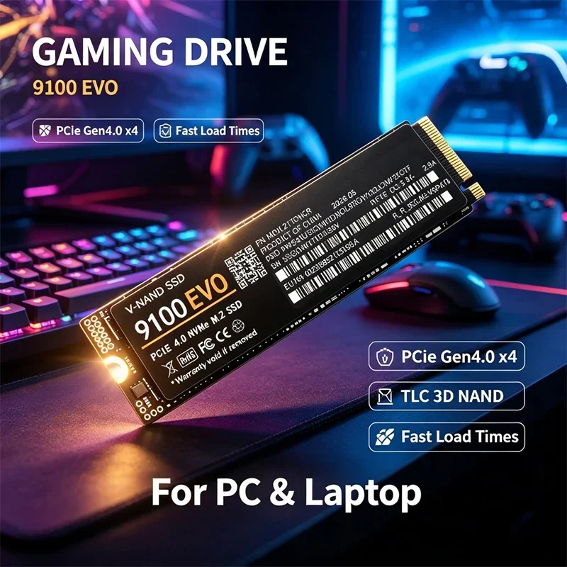 SSD 500GB 1TB 2TB 4TB 9100 EVO - огляд і ціна M.2 Nvme 4Tb Pcie 4.0 Ssd