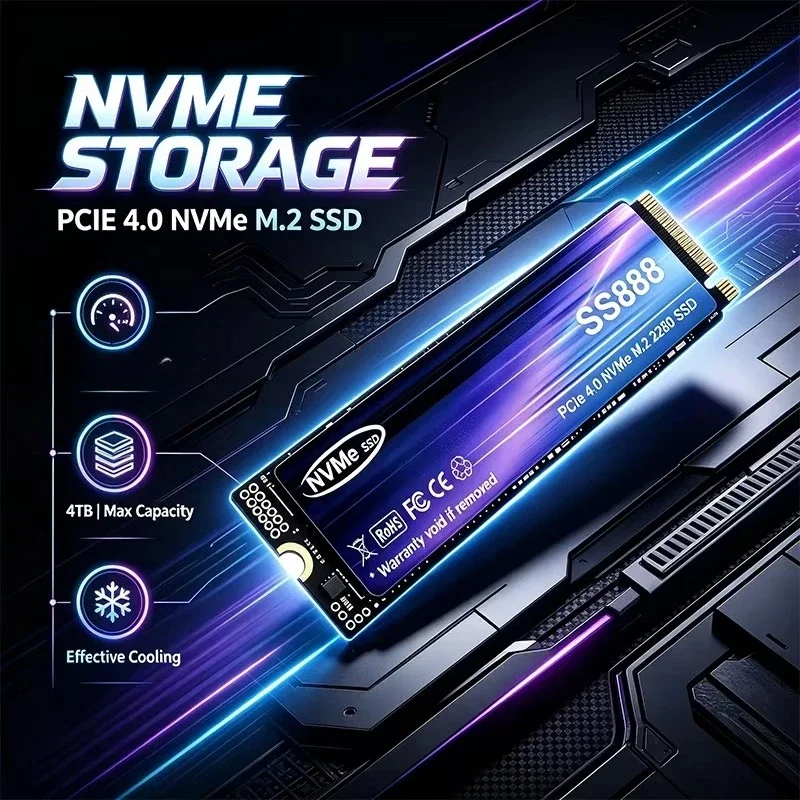 SS888 NVMe M.2 SSD 500GB 1TB 2 - огляд і ціна M.2 Nvme 4Tb Pcie 4.0 Ssd