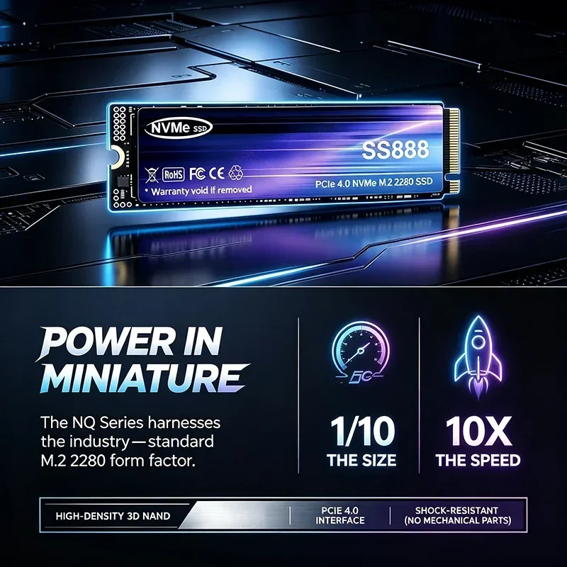 SS888 NVMe M.2 SSD 500GB 1TB 2 - огляд і ціна M.2 Nvme 4Tb Pcie 4.0 Ssd