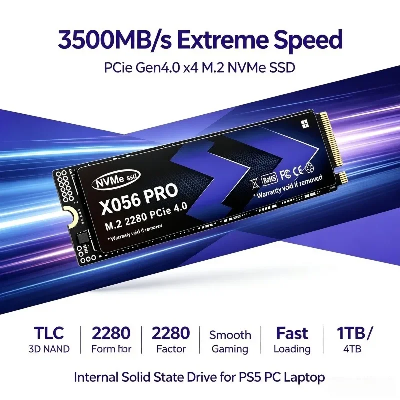 X056 PRO M.2 NVMe SSD 500GB 1T - огляд і ціна M.2 Nvme 4Tb Pcie 4.0 Ssd