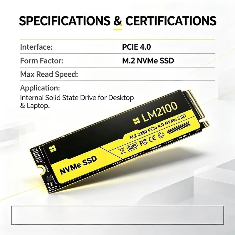 New LM2100 M.2 SSD Hard Disk 2 - огляд і ціна M.2 Nvme 4Tb Pcie 4.0 Ssd