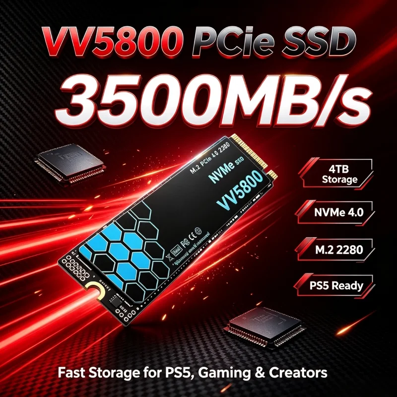 VV5800 M.2 NVMe SSD 500GB 1TB  - огляд і ціна M.2 Nvme 4Tb Pcie 4.0 Ssd