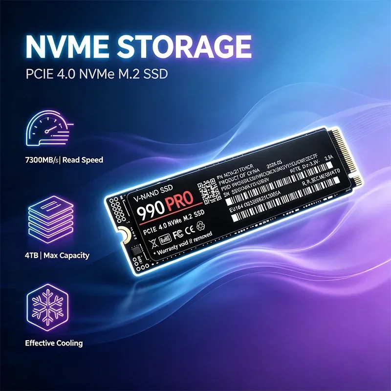 Gaming Drive 990 PRO M.2 NVMe  - огляд і ціна M.2 Nvme 4Tb Pcie 4.0 Ssd