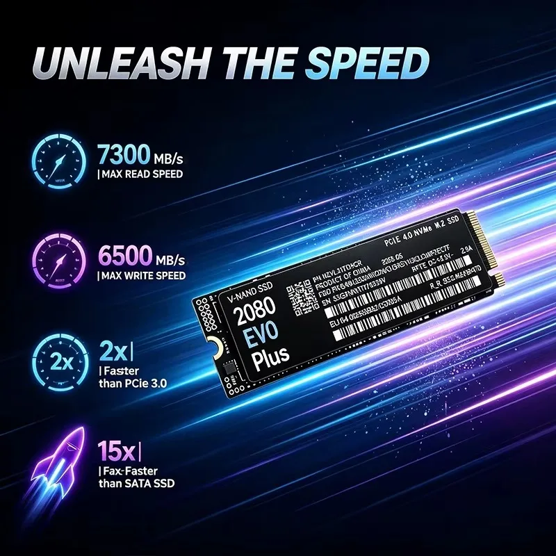 2080 EVO Plus PCIe 4.0 M.2 228 - огляд і ціна M.2 Nvme 4Tb Pcie 4.0 Ssd