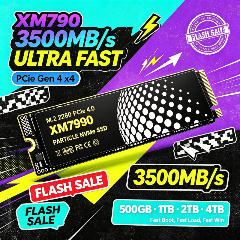 XM7990 M.2 NVMe SSD 500GB-4TB  - огляд і ціна M.2 Nvme 4Tb Pcie 4.0 Ssd