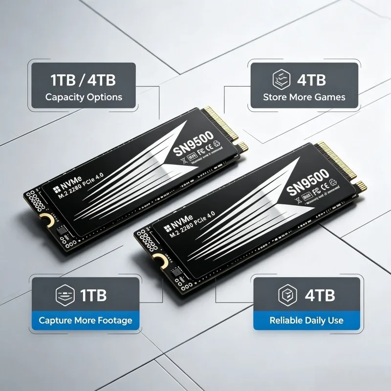 SN9500 Internal Solid State Dr - огляд і ціна M.2 Nvme 4Tb Pcie 4.0 Ssd