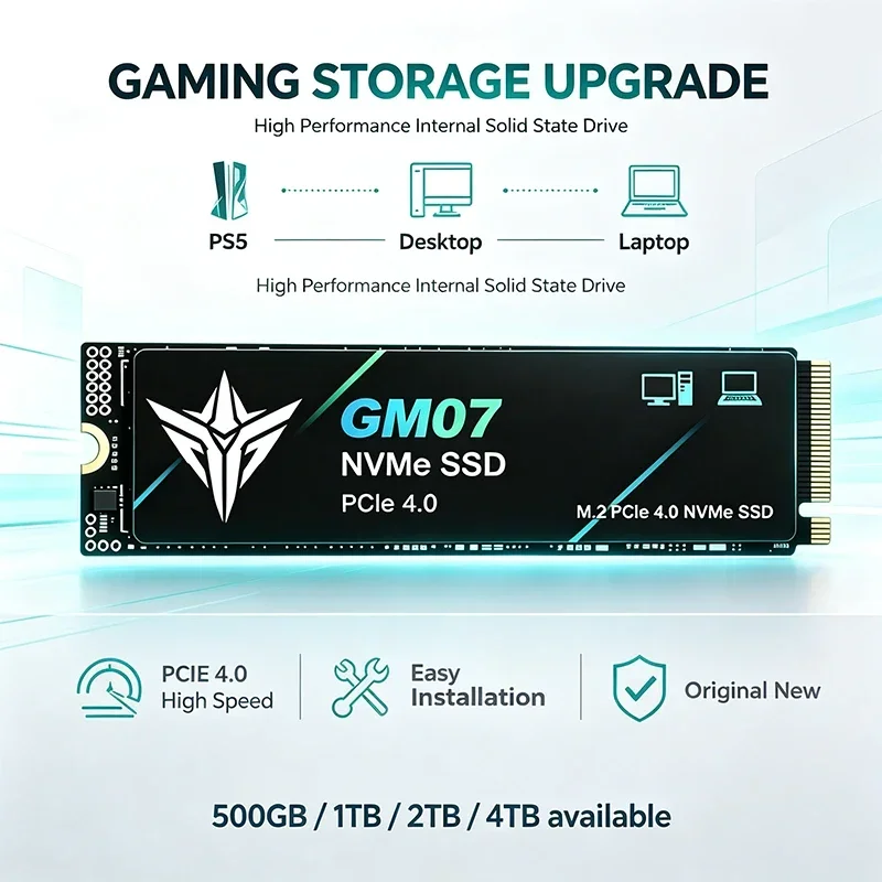 New GM07 M2 SSD Hard Disk, PCI - огляд і ціна M.2 Nvme 4Tb Pcie 4.0 Ssd